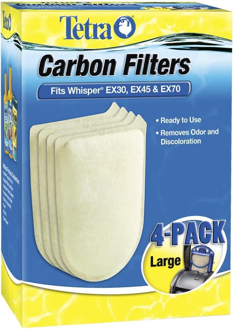 Tetra Whisper EX Carbon Large Round Filter Cartridges - 4-Count / large