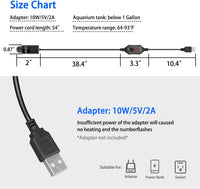 Mini Aquarium Heater 5V/2A USB 10W Small Fish Tank Heater for Tanks 1 - USB-10W - image 4