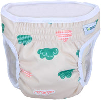 Teamoy Female Dog Diapers, Washable Doggie Period Diaper - S (Pack of 4) / Flamingo+ Cloud+ Green+ Pink (4pcs) - image 3