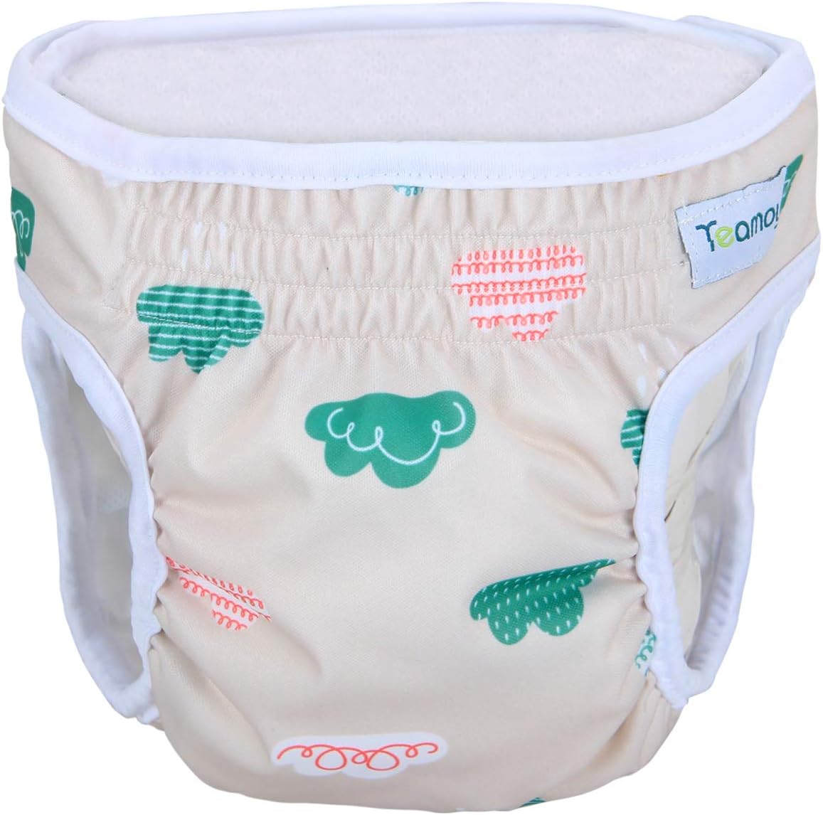 Teamoy Female Dog Diapers, Washable Doggie Period Diaper - S (Pack of 4) / Flamingo+ Cloud+ Green+ Pink (4pcs) - image 3