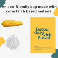 Dog Poop Bags Rolls Cornstarch Based Thickened&100% Leak Proof Dog Waste Bags -120 Count 8 Rolls - Doggie Poop Bag for puppy and Big Dogs(Lavender)