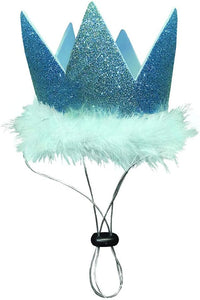 Huxley & Kent Party Crown Hat for Dogs & Cats - Small / Blue