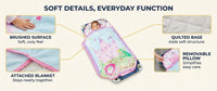EVERYDAY KIDS Born to Dance Ballerina toddler nap mat with removable pillow and attached blanket - view 28