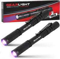 GearLight UV Flashlight Black Light from 68 LED Blacklight Flashlight - Black / Compact