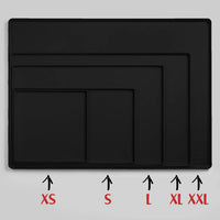 DogBuddy Dog Food Mat, Waterproof Silicone Pet Bowl Mats with Raised Edge – Essentials for Dogs - 28"L x 18"W / Black - image 3