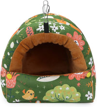 Wontee Bird Nest House Winter Warm Snuggle Hut Bird Bed Hanging - Large / Green - image 3