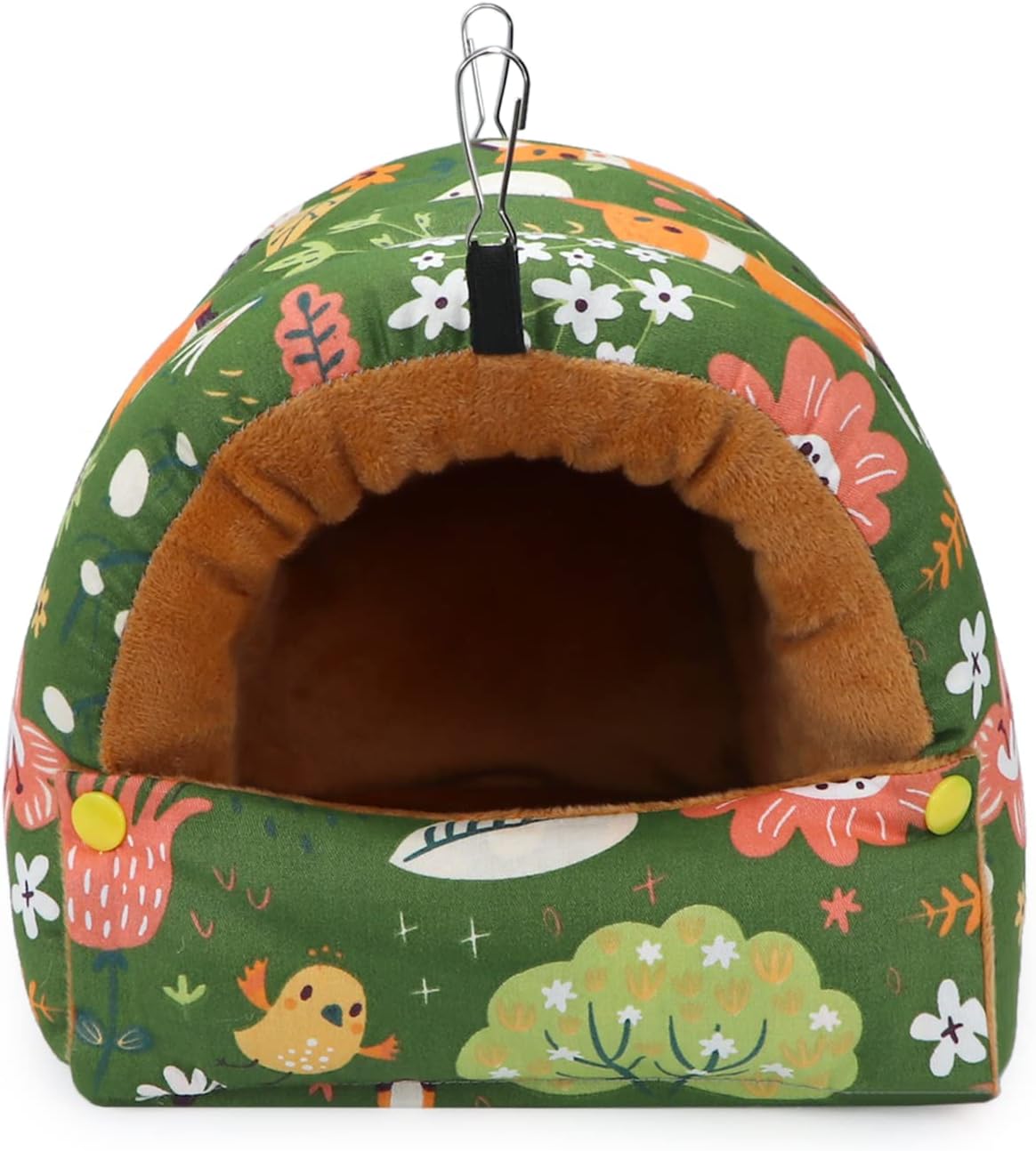 Wontee Bird Nest House Winter Warm Snuggle Hut Bird Bed Hanging - Large / Green - image 3