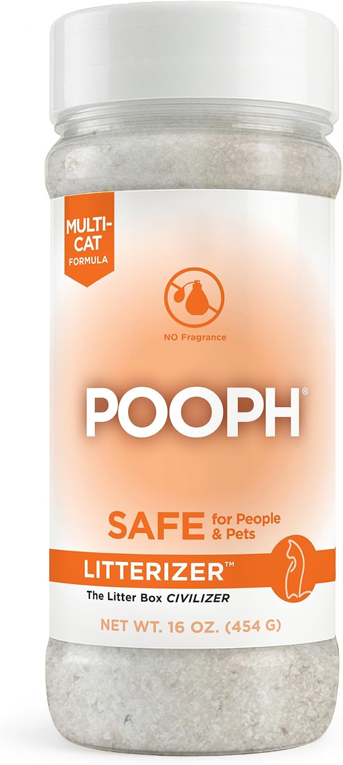 POOPH Litterizer Cat Litter Odor Eliminator Additive - 16 Ounce (Pack of 1)