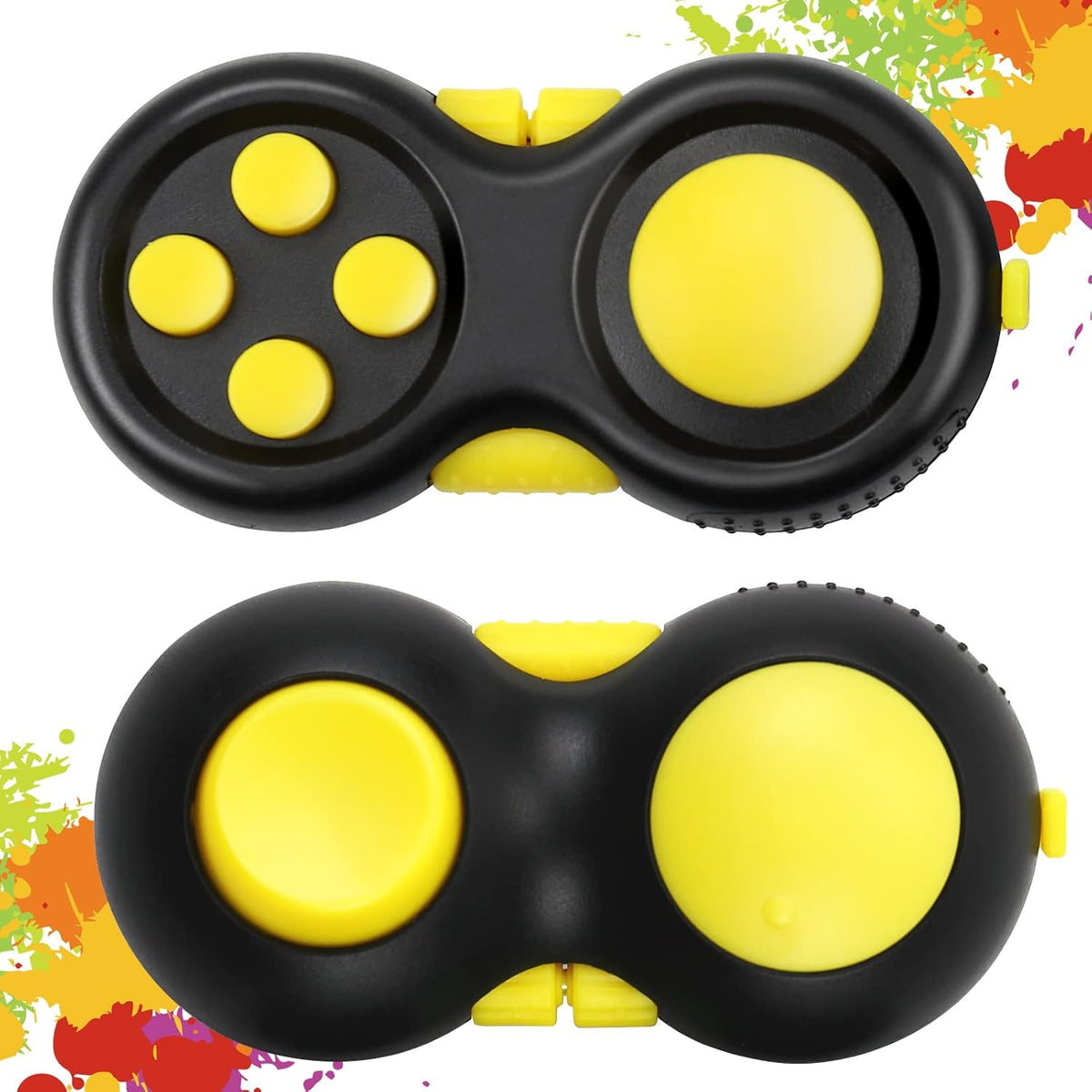Original Fidget Toy Game, Rubberized Classical Controller – Fun for Kids & Family - 2 / Original Version/Yellow Style - image 4