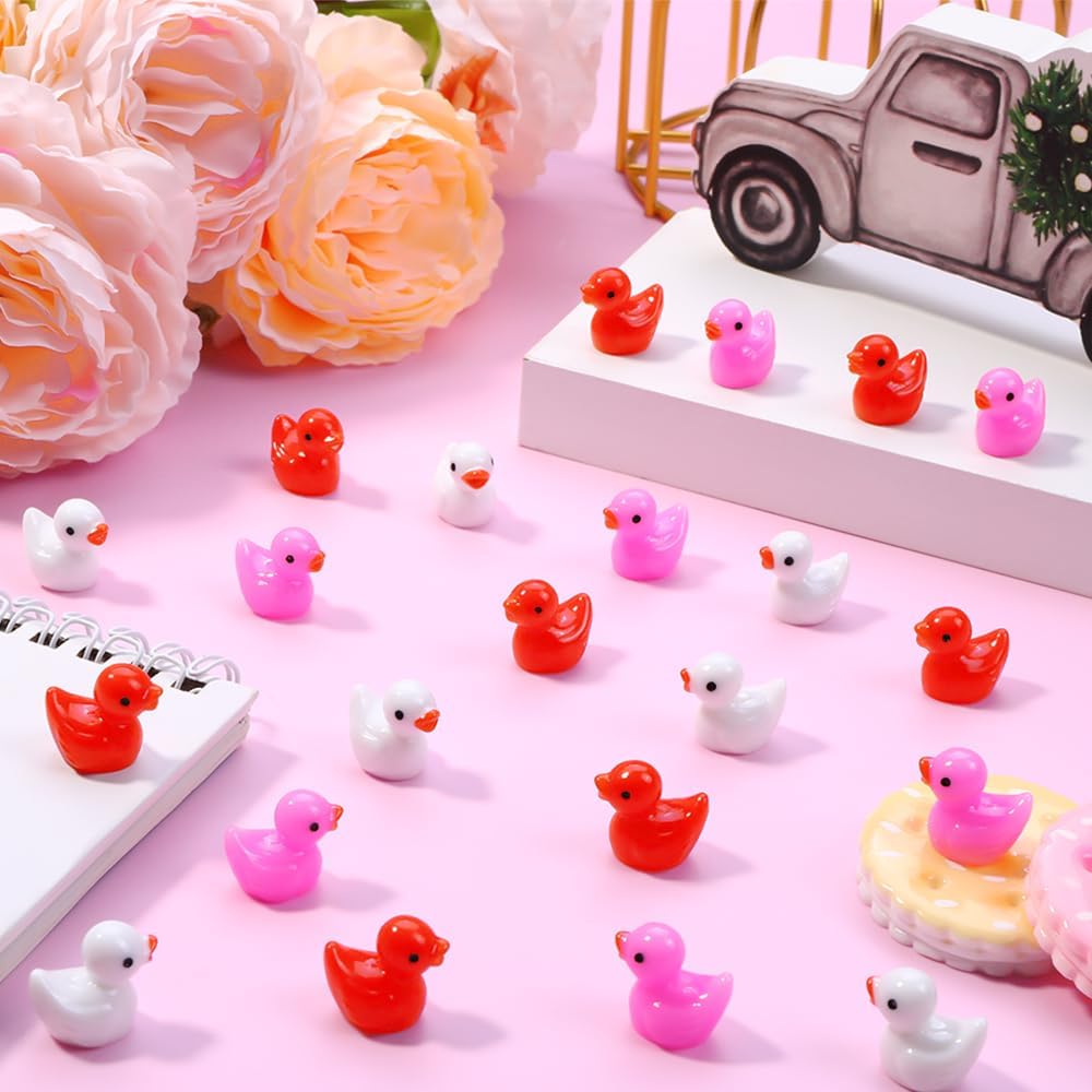 DULEFUN 150 mini resin animal and duck figurines in bright colors - view 22