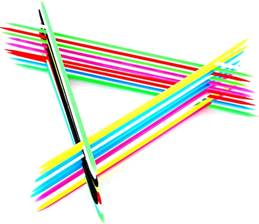 Colorful Pick Up Sticks,Toys for Fun Family Parent-Child Games 6.3Inch Long, Nostalgic Games - image 2