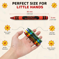 Lucky Art Crayonology bulk crayons, 20 individually wrapped 4-packs of red, yellow, blue and green - view 13
