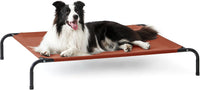 Love's cabin Elevated Cooling Dog Bed for Large Dogs - Terracotta / 48" X 35.5" X 8"