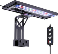 SEAOURA Clip On Aquarium Light for Plants-24/7 Fish Tank Light - 12inch for 12-20 inch Tank