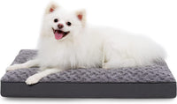 KSIIA Washable Dog Bed for Crate Waterproof for Medium Dogs - Grey / 23.0"L x 17.0"W x 3.0"Th