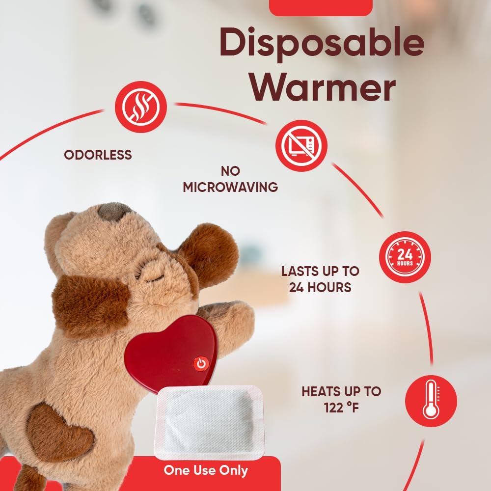 iHeartDogs Heartbeat Puppy Toy, Comfort Cuddler Pillow - image 4