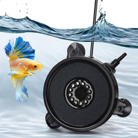 DaToo Aquarium LED Air Bubble Stone Disk 2 Inch with 6 Dazzle Color - 4 inch