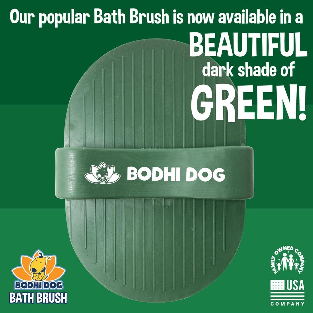 Bodhi Dog Shampoo Brush - Pet Grooming & Bath Supplies for Dogs and Cats - Bath Brush for Long - 1 Pack / Dark Green - image 2