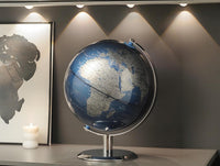 TTKTK desktop world globe, 8 inch earth on a stainless steel metal stand - view 2