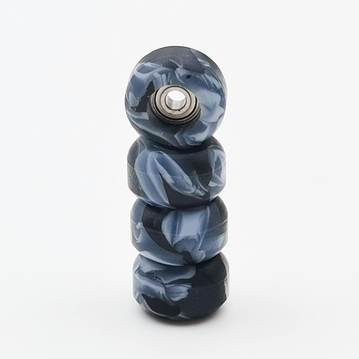 RACOFSB fingerboard wheels with bearings in black mix swirl color, set of 4 - view 9