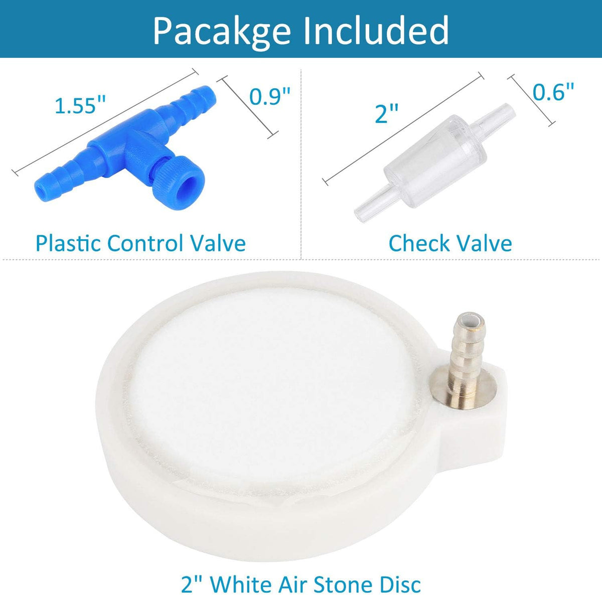 Pawfly Aquarium 4 Inch Air Stone - 2 inch - image 4