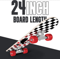 Rude Boyz 24 inch mini cruiser skateboard for kids with aluminium trucks - view 16