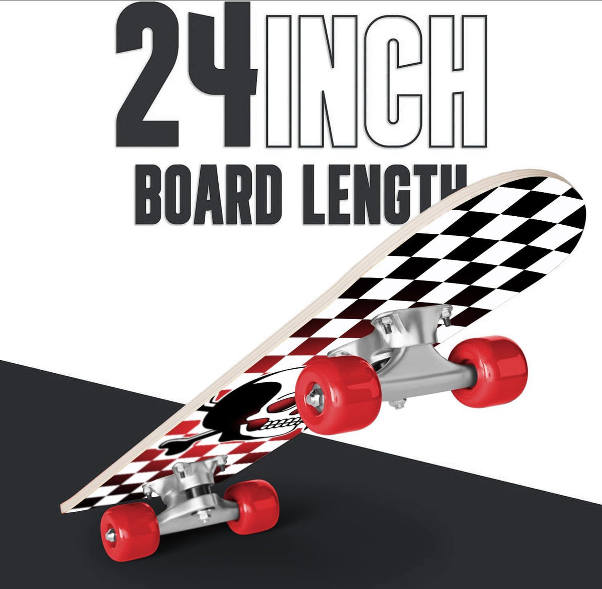 Rude Boyz 24 inch mini cruiser skateboard for kids with aluminium trucks - view 16