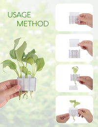 2 Pk Upgraded Aquarium Plant Holder - White 2 - image 4