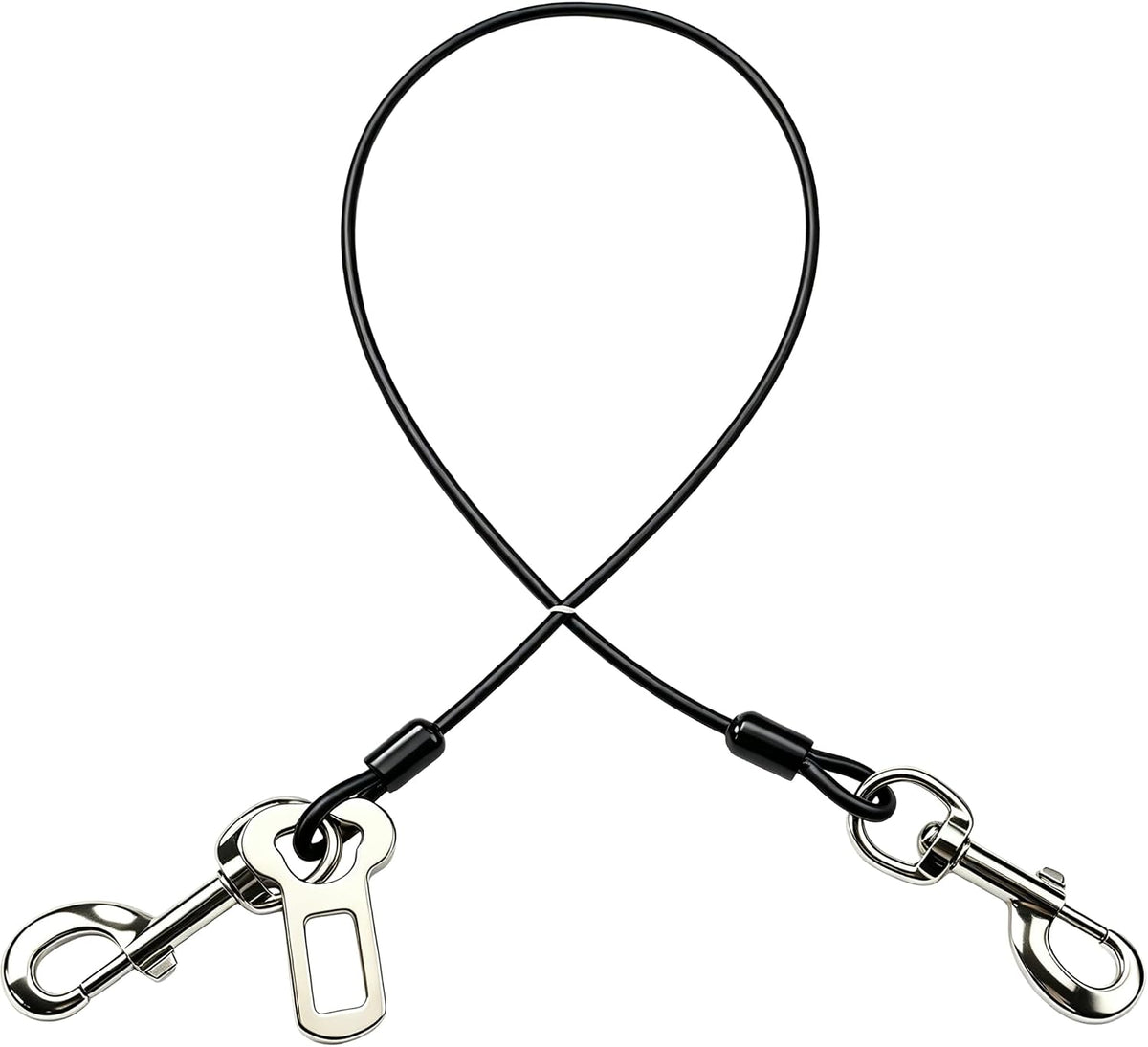 Dog Seat Belt Harness for Car - Black / 32 inch/80 CM