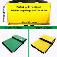 2 Pack Dog Towels Super Absorbent Pet Bath Towel Microfiber Dog - 2 x Large - image 2