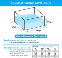 DaToo Mini Aquarium Heater 25W Small Fish Tank Heater 25 Watt - 200W - image 4