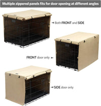 X-ZONE PET Dog Crate Cover Waterproof Kennel Cover - 42.9"L x 28.3"W x 30.3"H / Beige - image 4
