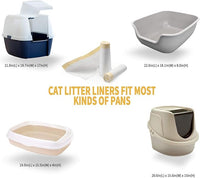 KONE Cat Litter Box Liners, 14 Count Jumbo Extra Durable Large Drawstring Kitty Litter Pan Bags Cat Waste Litter Bags Pet Supplies 36" x 18"
