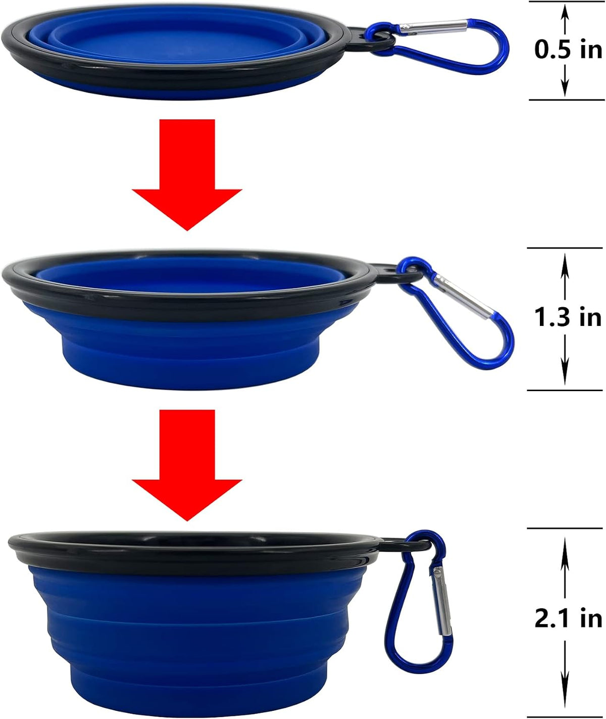 Collapsible Dog Bowl, Portable, Safe, Reusable - image 3