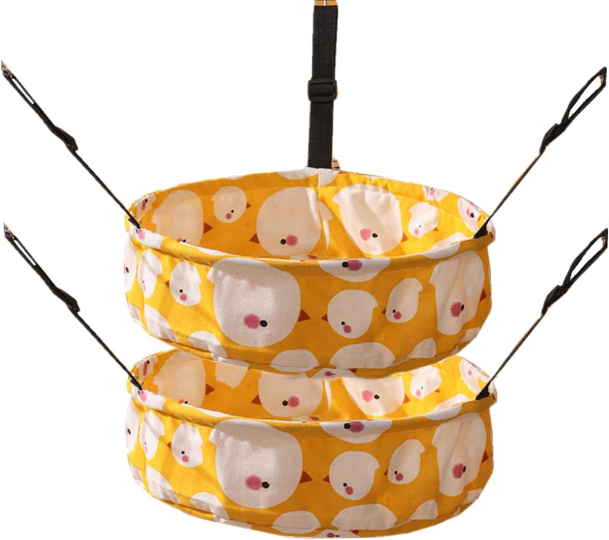 SHENGOCASE 2-Pack Cat Hammock Lounge Cat Hanging Bed for Cage Kennel - Orange