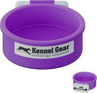 Dog Crate Water Bowl No Spill - Purple