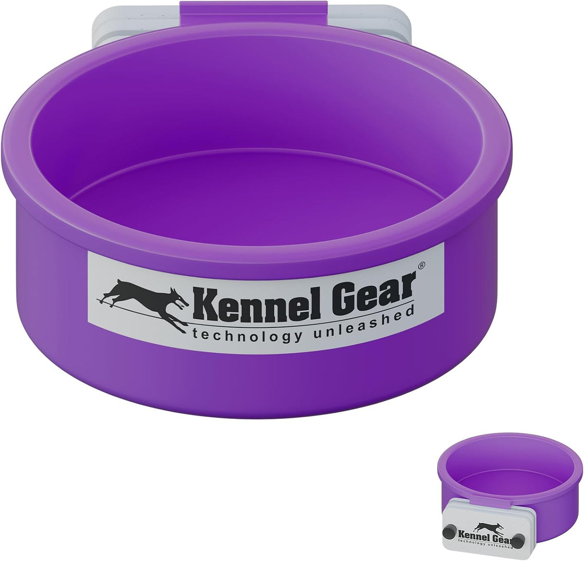 Dog Crate Water Bowl No Spill - Purple