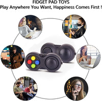 UOOEFUN fidget controller pad with joystick, buttons and gear roller, black and green - view 16