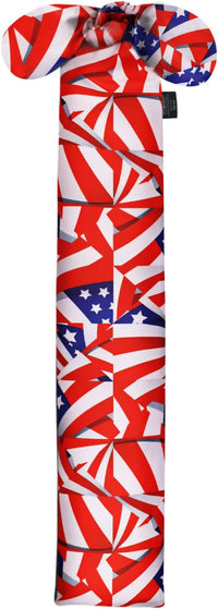 Harrison Howard Stretchy Tail Bag Breathable Horse Tail Guard Slip on Design Protect Horse Tail 2 Strand Closure Straps Keep Tail Clean & Protected 22" L Length Makes Grooming Easy-Flag Grid