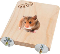 Hypeety Parrot Bird Wooden Platform Perch Pet Dwarf Hamster Gerbil Rat Small Animal Sport Exercise Toy Pet Parrot Bird Cage Perches Square Toy