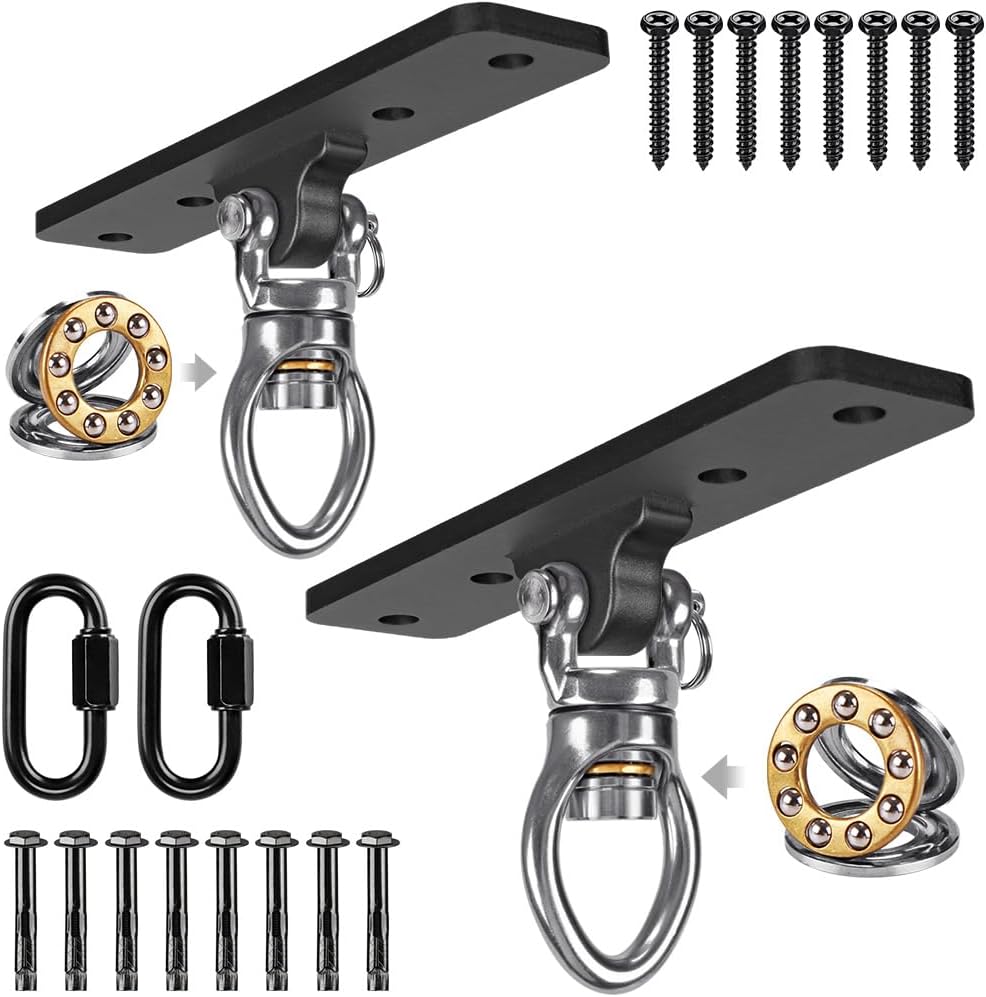 Dolibest Heavy Duty Swing Hanger - Black Hangers- 2 Pack