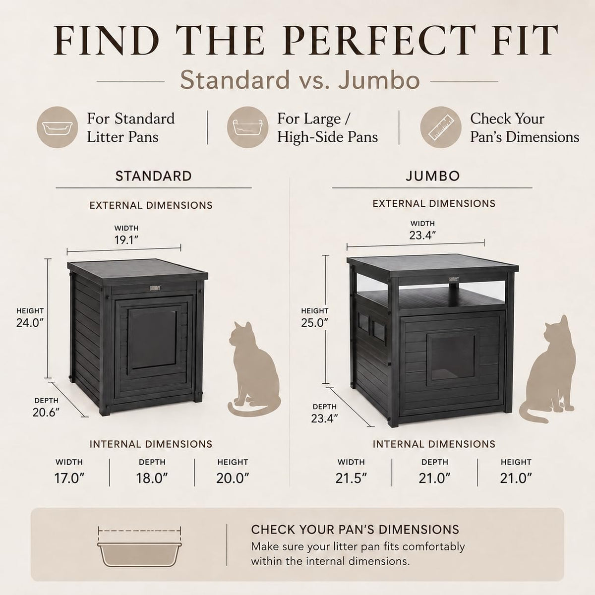 New Age Pet ECOFLEX Litter Loo Enclosure - Black / Standard - image 4
