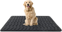 Bubble bear Dog Crate Mat, Ultra Soft - Upgraded Thick Black / 42.0"L x 28.0"W