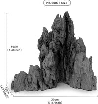 FZONE Aquarium Rocks Aquascaping - 02 Seiryu Stone 7.48" × 5.51" × 7.87" - image 2