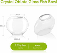 hygger Mini Glass Oblate Fish Bowl Kit - image 4