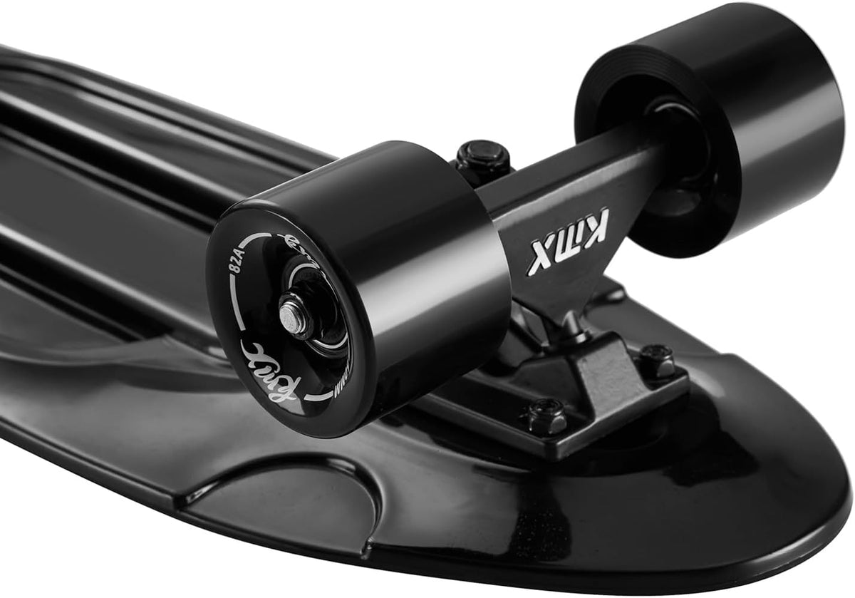 KMX Classic Retro Mini Cruiser Skateboard 22" & 27" for Boys Girls - Black Classic / 27" - image 2