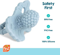 RaZbaby RaZberry Silicone Baby Teether Toy - Coconut / 1 Count (Pack of 1) - image 4