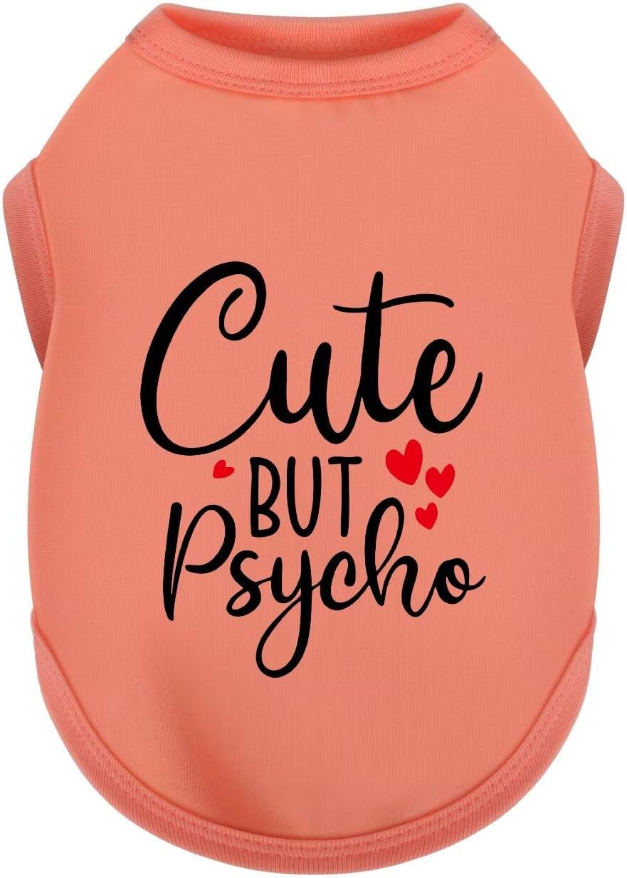 Expressive Cotton Dog Apparel: Soft - S-(4~7lb) | Chest(~16.1") / Watermelon Red