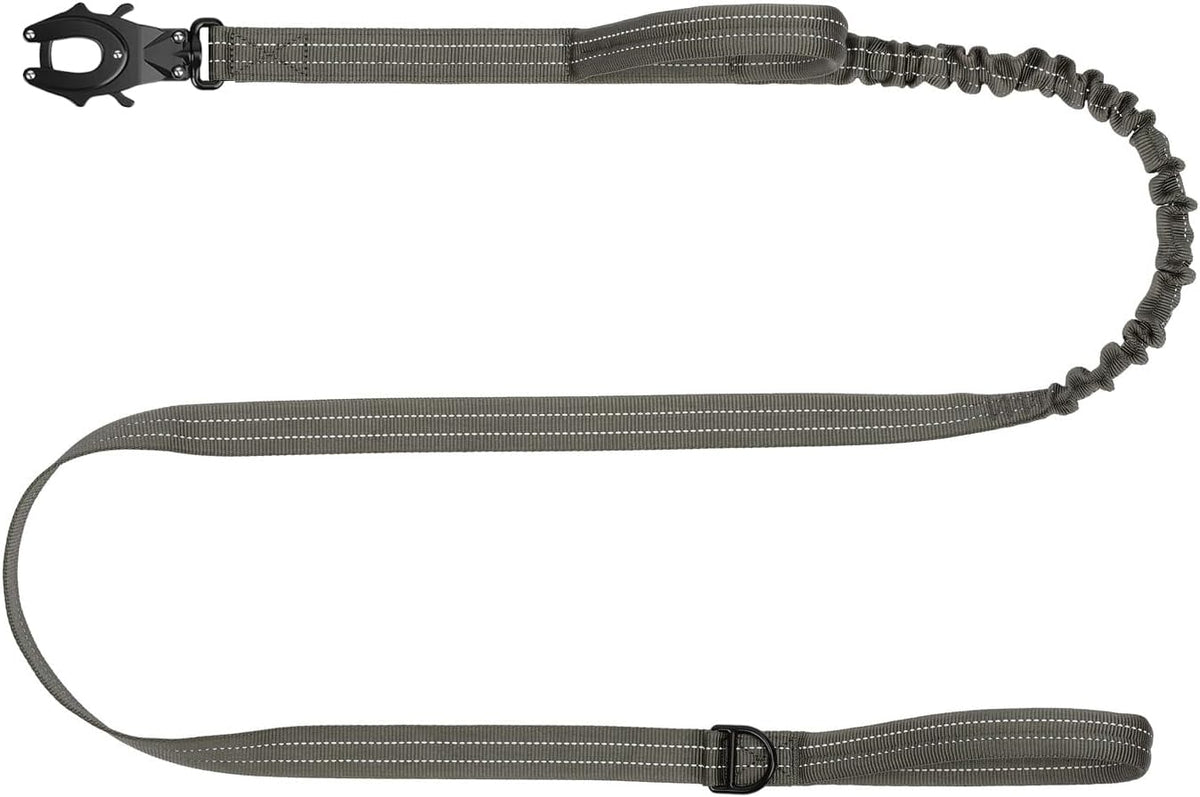 Tactical Dog Leash with Quick-Release Metal Clasp - 6 FT / Reflective Green
