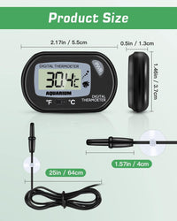 Zacro 2 Pack Digital Aquarium Thermometer, Fish Tank Thermometer - 1 Pack - image 4
